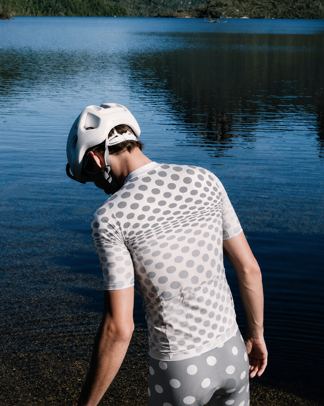 ROCKBROS Men's Slate-Grey Negative Dot Pro Cycle Shorts
