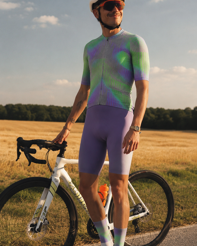 ROCKBROS Neon Gradient Cycling Socks