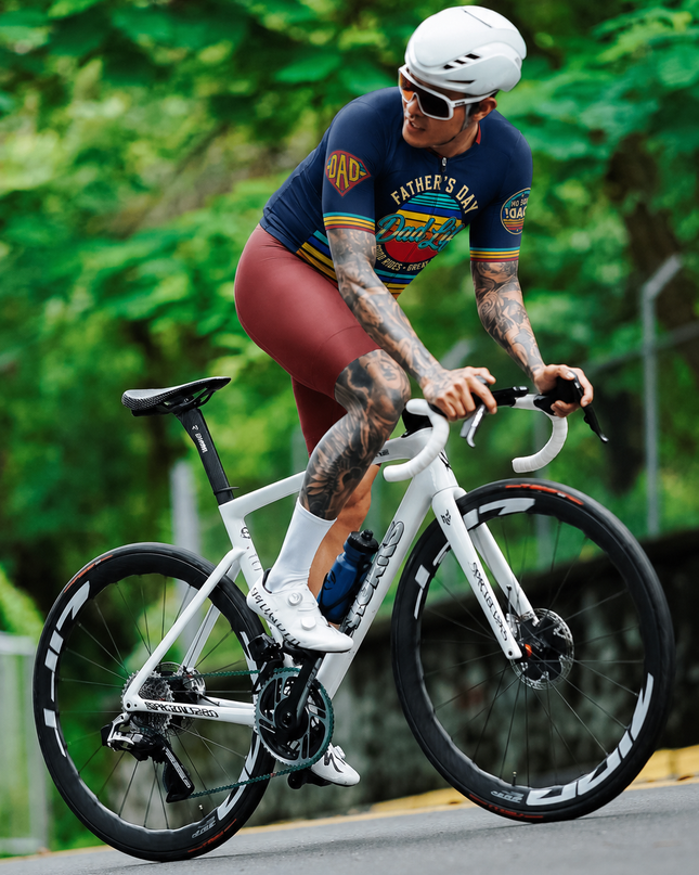 ROCKBROS Men's Retro Dad Life Cycling Jersey