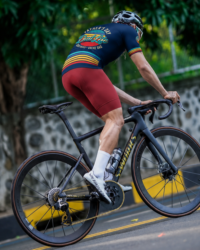 ROCKBROS Men's Retro Dad Life Cycling Jersey