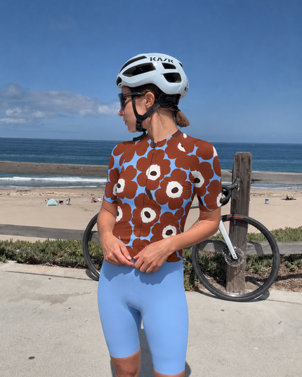 ROCKBROS Women's Solid Light Blue Cycling Shorts