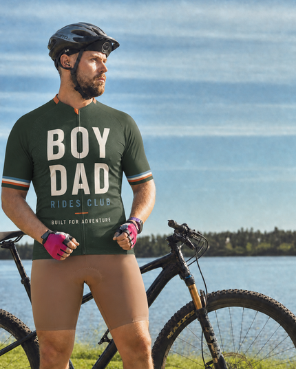 ROCKBROS Men's Boy Dad Adventure Cycling Jersey