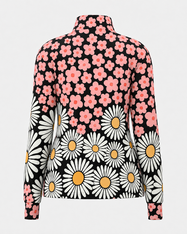 Retro Daisy Pop Windproof Jacket
