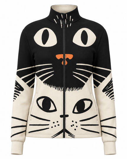 Cat Duo Graphic Windproof Jacket