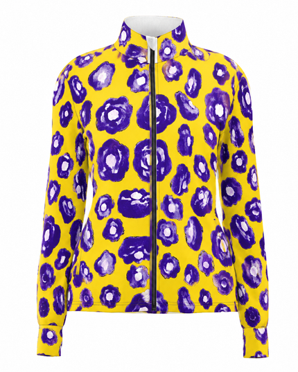Violet Poppy Splash Windproof Jacket