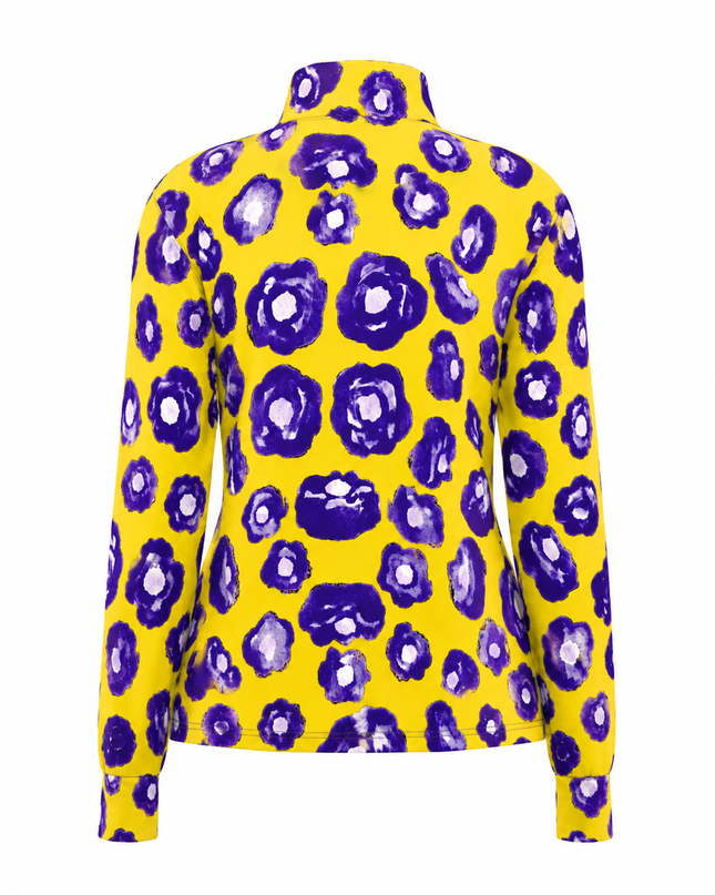 Violet Poppy Splash Windproof Jacket
