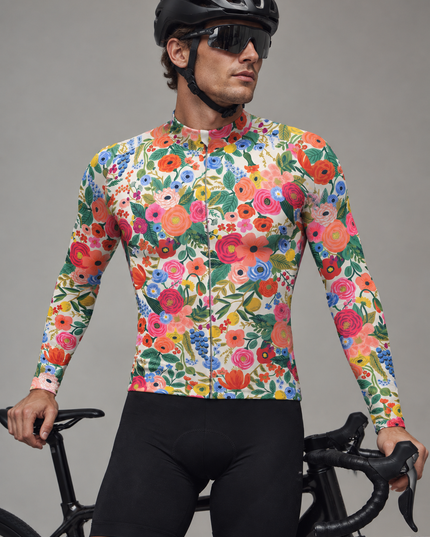 ROCKBROS Wild Botanical Art Long Sleeve Cycling Jersey