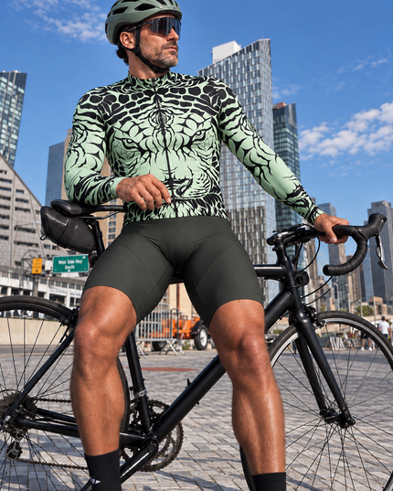 ROCKBROS Tribal Tiger Animal Print Long Sleeve Cycling Jersey