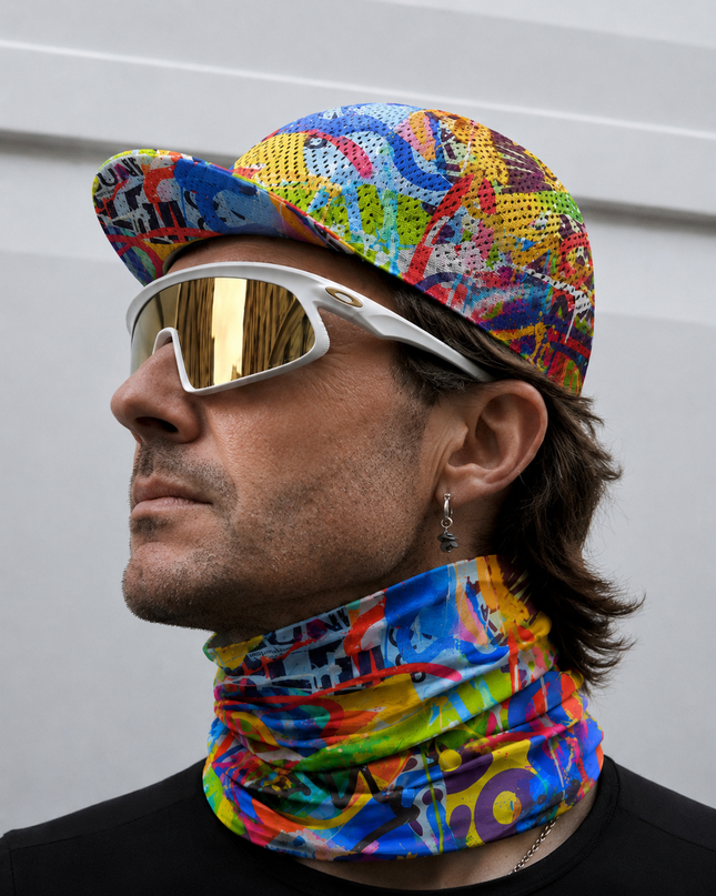 ROCKBROS Men's Electric Splatter Street Art Cycling Adapt Cap