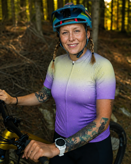 ROCKBROS Women's Dewdrop Gradient Pro Aero Cycling Jersey