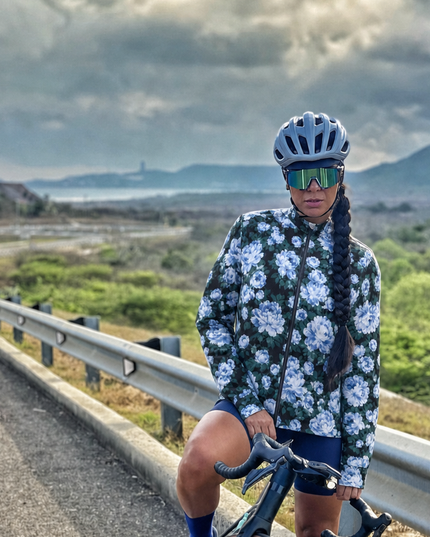 Vintage Blue Bloom Heritage Pro Aero Windbreaker Jacket
