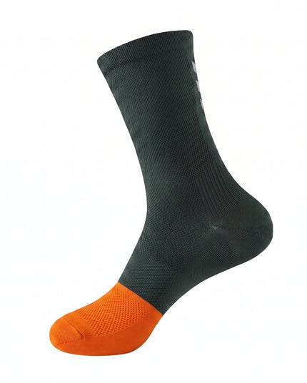 One Size Reflective Striped Cycling Socks