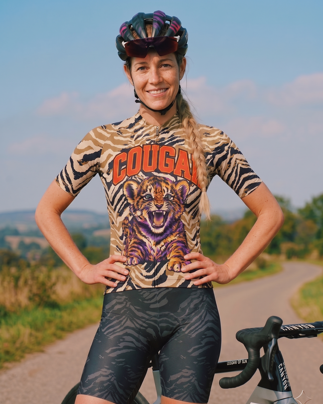 ROCKBROS Women's "Wild Cougar" Tiger Stripe Pro Aero Cycling Set