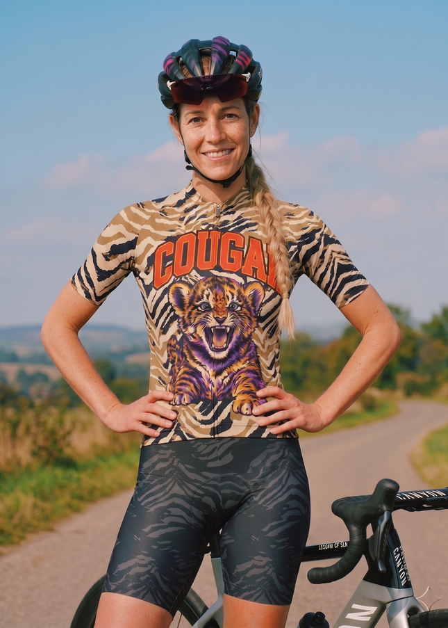 ROCKBROS Women's "Wild Cougar" Tiger Stripe Pro Aero Cycling Set
