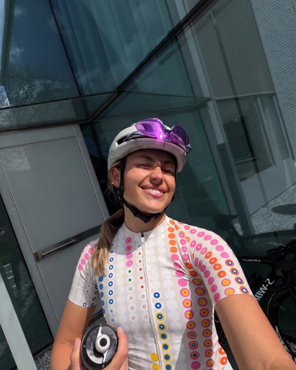 ROCKBROS Women's Polka-Dot Party Lightweight Cycling Jersey