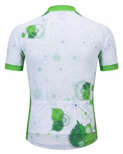 Men's Gear & Leaf Mechanical Cycling Jersey