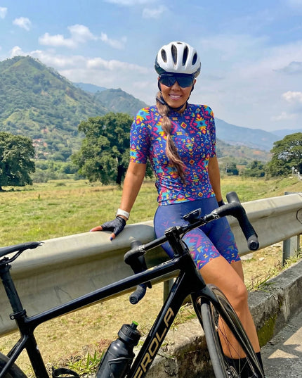 ROCKBROS Women's Southwest Geometric Tribal Pro Aero Jersey