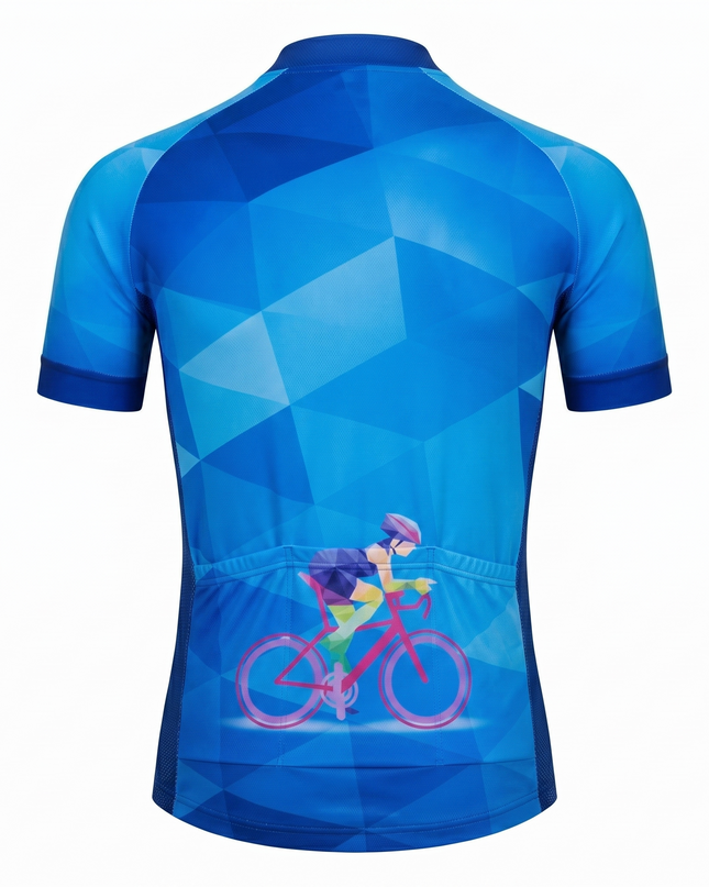 Men's Geometric Polygon Cycling Jersey