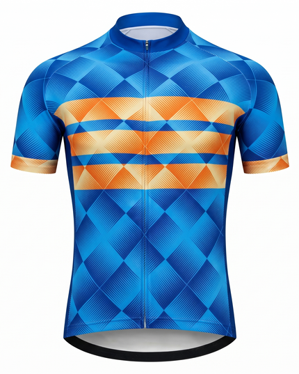Women's Geometric Argyle Cycling Jersey