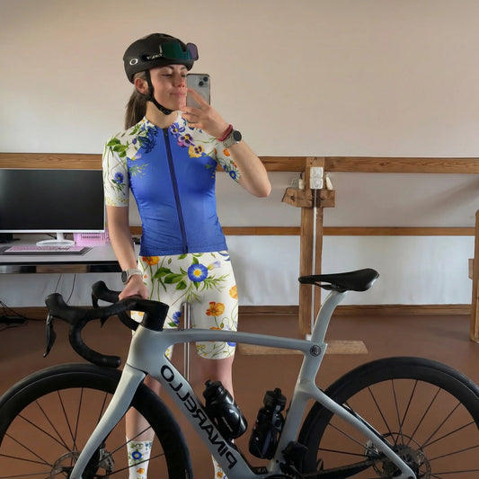 ROCKBROS Women's Wildflower Bloom Pro Cycling Bib Shorts