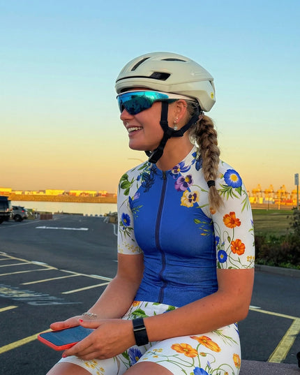 ROCKBROS Women's Wildflower Bloom Pro Cycling Bib Shorts
