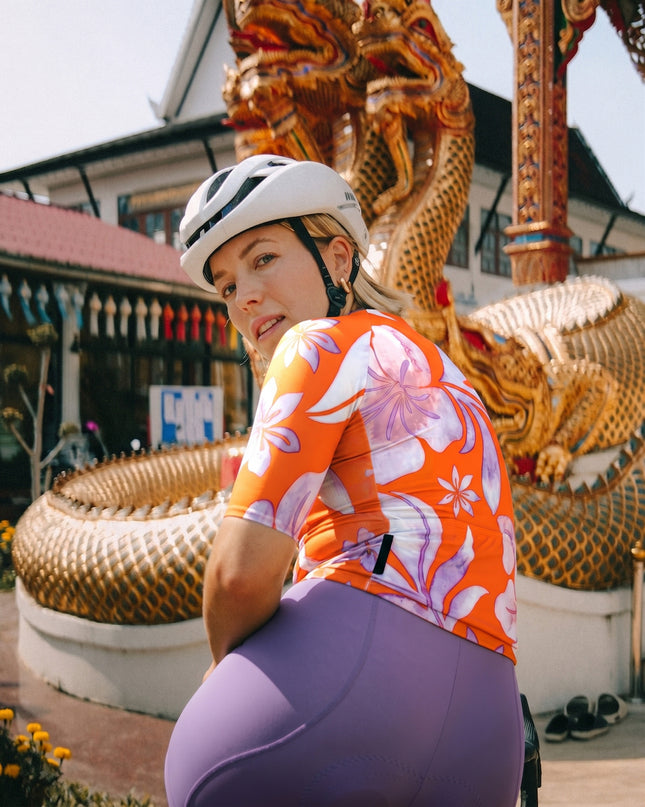 ROCKBROS Women's Lavender Cycling Bib Shorts