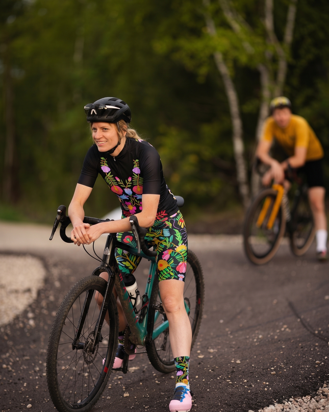ROCKBROS Women's Folk Floral Cycling Set