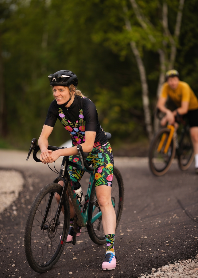 ROCKBROS Women's Folk Floral Cycling Set