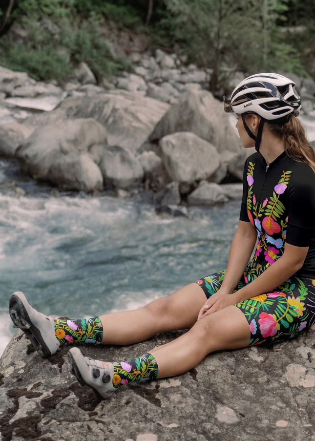 ROCKBROS Women's Folk Floral Cycling Set