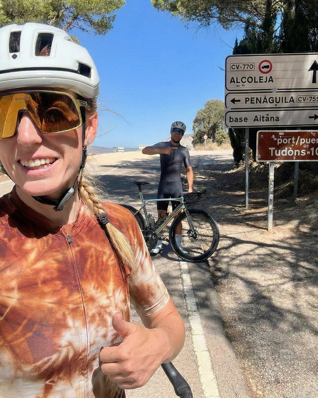 ROCKBROS Women's Rust & Dust Retro Tie-Dye Pro Jersey