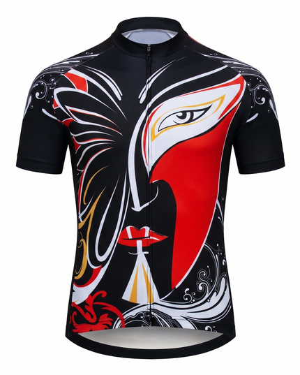 Men's Abstract Mask Art Cycling Jersey
