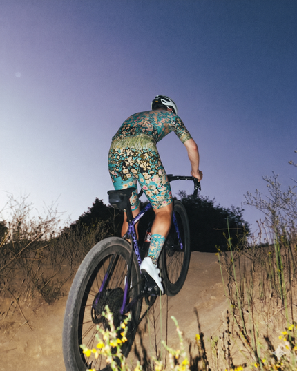 ROCKBROS Men's Impressionist Floral Oil Painting Cycling Jersey