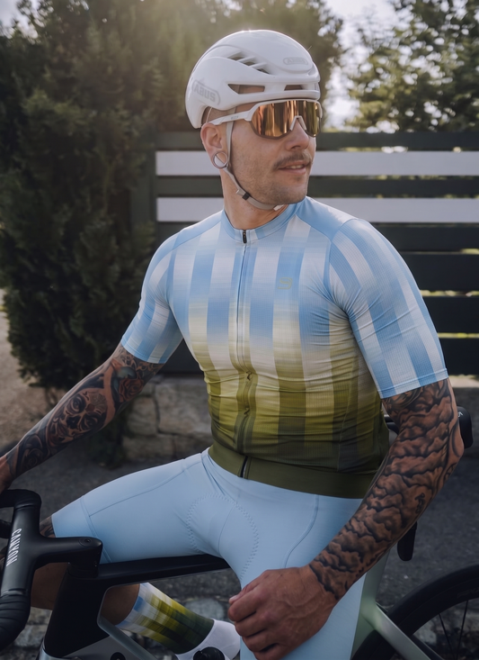 ROCKBROS Men's Horizon Stripe Pro Aero Cycling Jersey