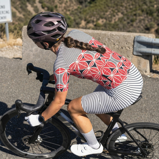 ROCKBROS Women's Zephyr Stripe Pro Cycling Bib Shorts