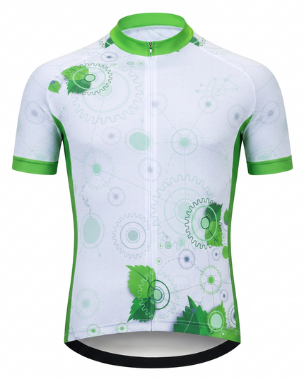 Men's Gear & Leaf Mechanical Cycling Jersey