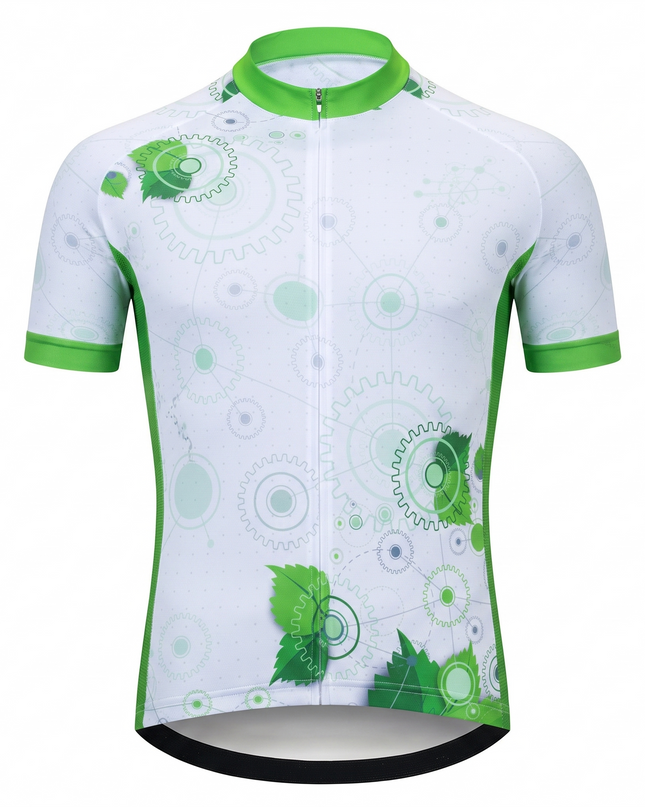 Men's Gear & Leaf Mechanical Cycling Jersey