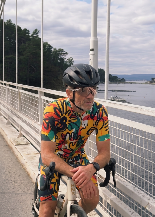 ROCKBROS Men's "Urban Canvas" Abstract Graffiti Pro Aero Jersey