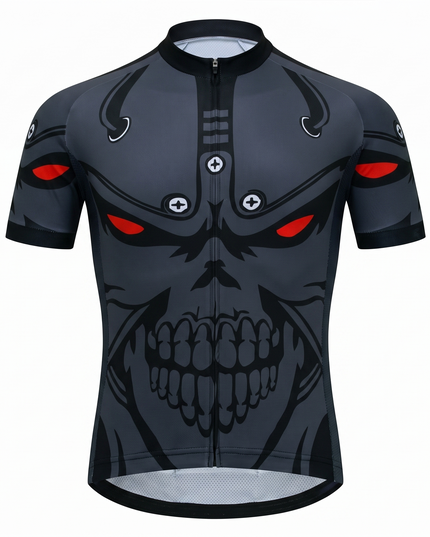 Men's Cyber Skull Cycling Jersey