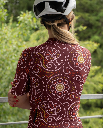 ROCKBROS Women's Traditional Bandhani Pro Aero Cycling Jersey