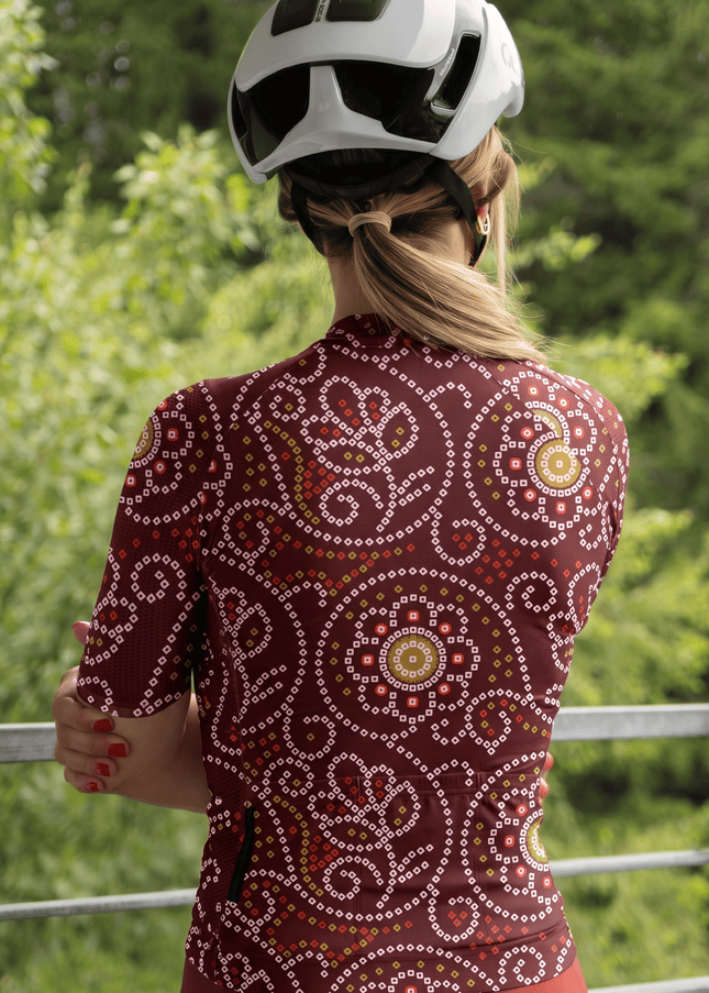 ROCKBROS Women's Traditional Bandhani Pro Aero Cycling Jersey