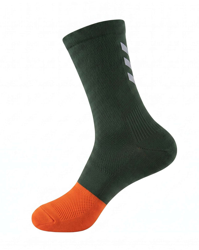 One Size Reflective Stripe Mid-Calf Cycling Socks