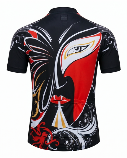 Men's Abstract Mask Art Cycling Jersey