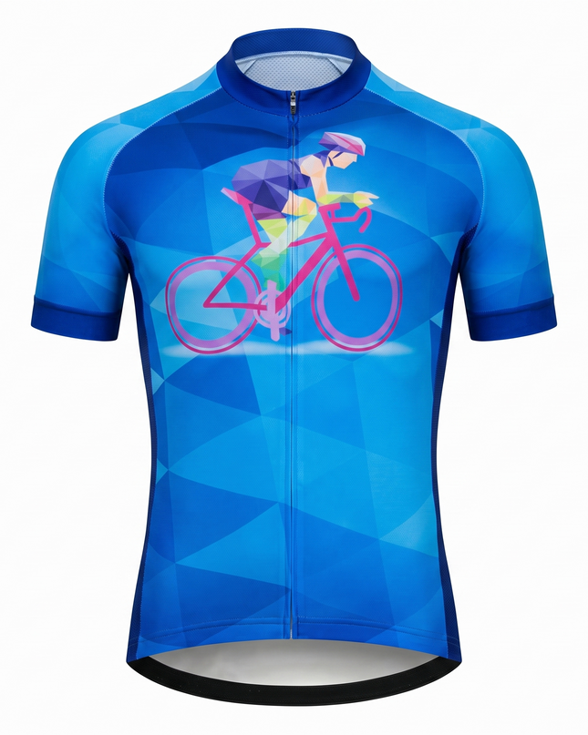 Men's Geometric Polygon Cycling Jersey