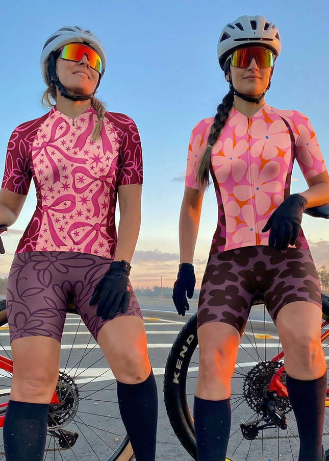 ROCKBROS Women's Peachy Floral Dreamscape Pro Jersey