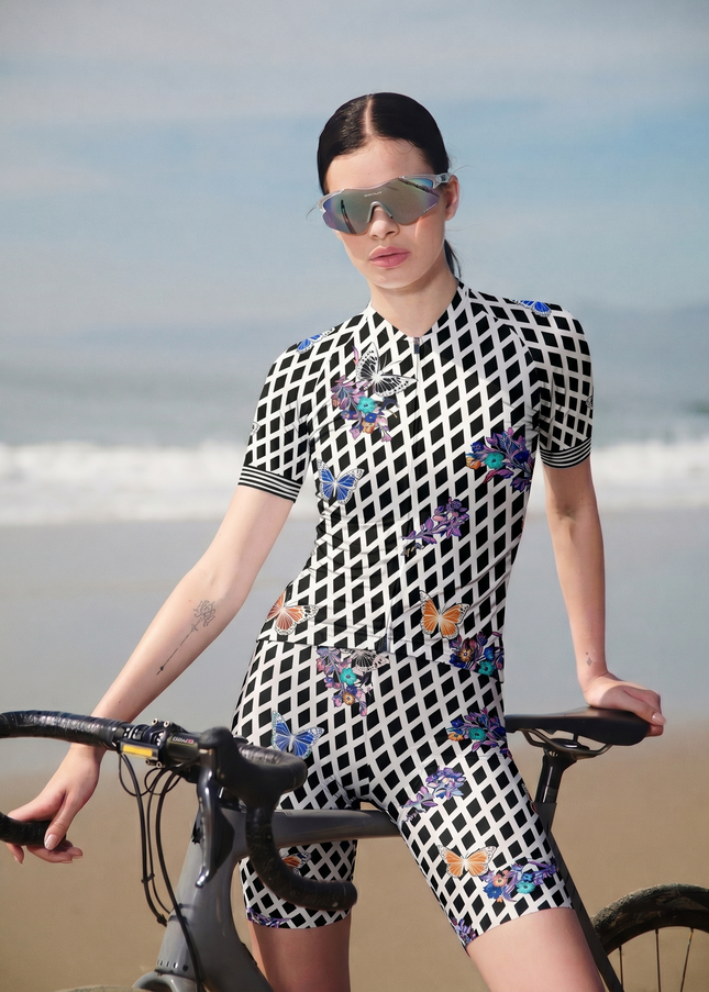 ROCKBROS Women's Gingham Monarch Cycling Bibs