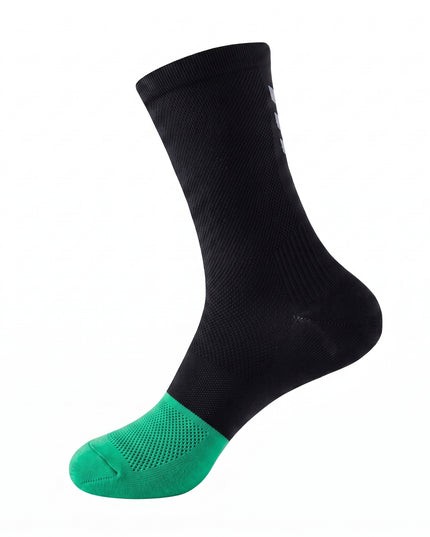 One Size Reflective Stripe Mid-Calf Cycling Socks