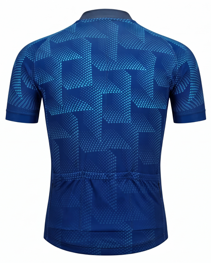 Men's Halftone Grid Cycling Jersey