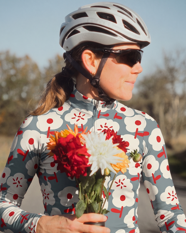 ROCKBROS Women's Abstract Floral Cycling Set