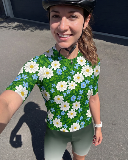 ROCKBROS Women's "Wild Meadow" Botanical Pro Aero Cycling Jersey