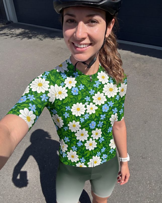 ROCKBROS Women's "Wild Meadow" Botanical Pro Aero Cycling Jersey